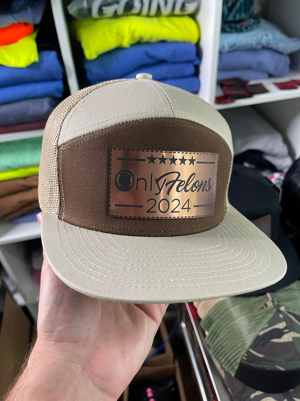 Only Felons Brushed Copper SnapBack Hat