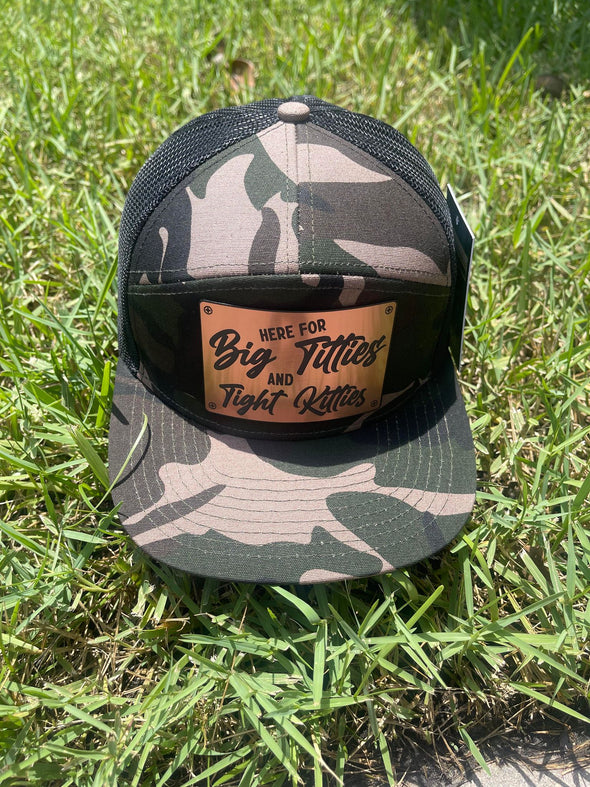 Tight Kitties Brushed Copper Snapback Hat