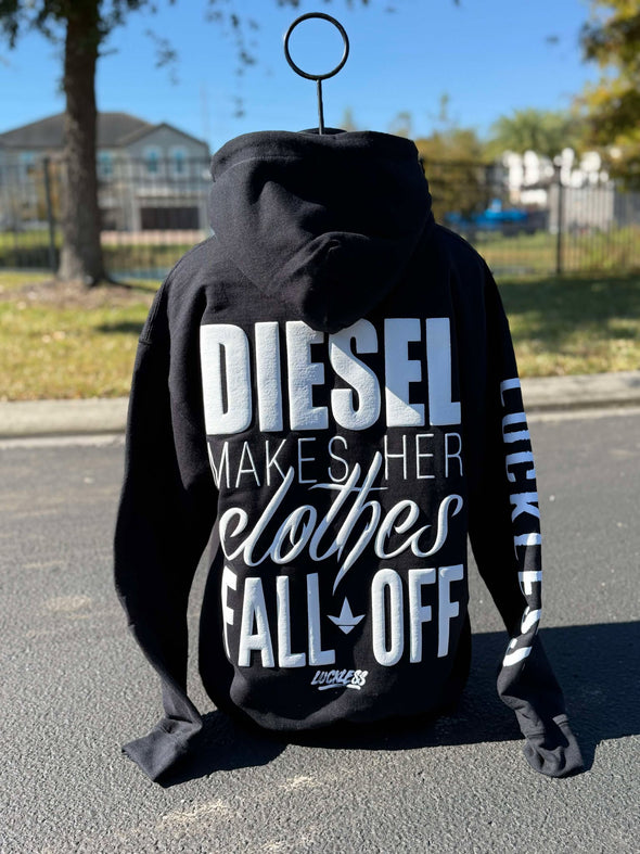 Diesel Makes Her Clothes Fall Off Hoodie