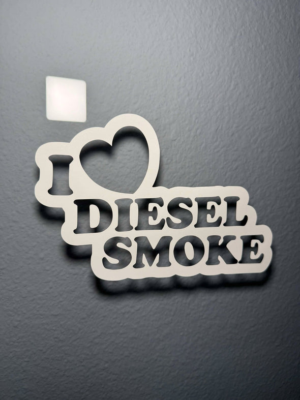 I ♡ Diesel Smoke Sticker Decal