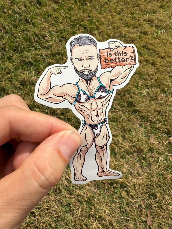 Bikini Matt Printed Sticker