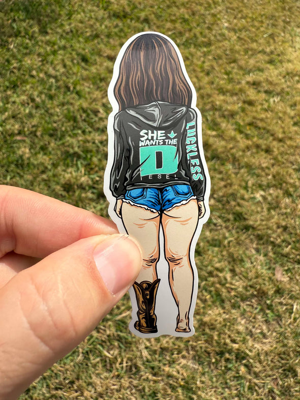 Holly One Boot Printed Sticker