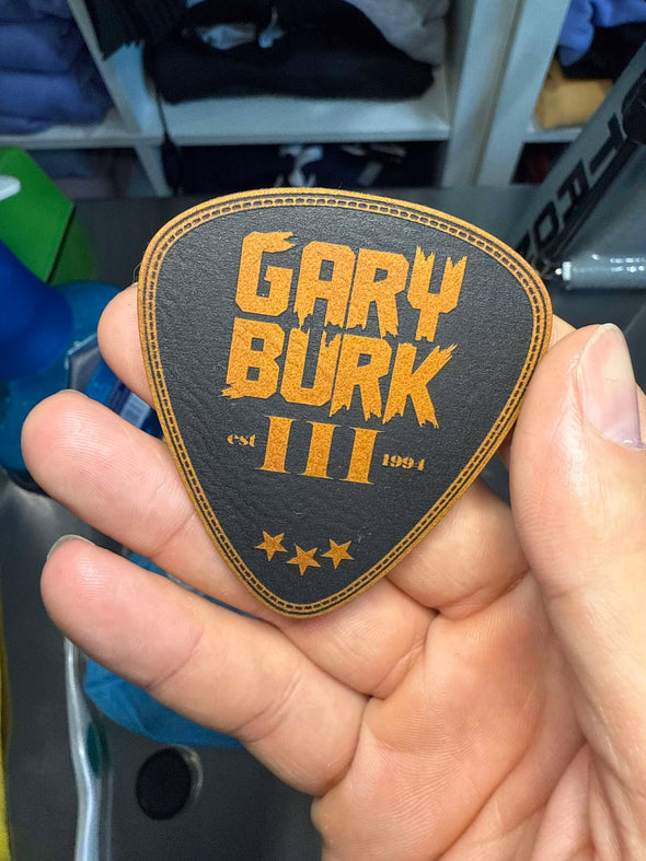 GB3 Guitar Pick Leather Patch Hat