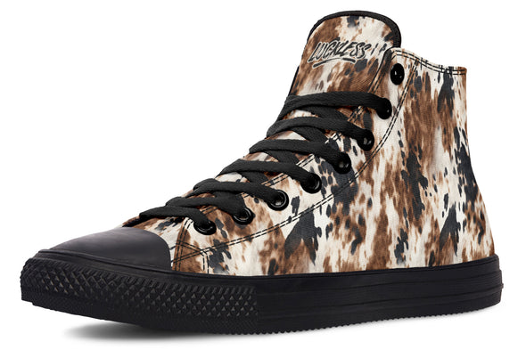 Bleach Cowhide High Tops