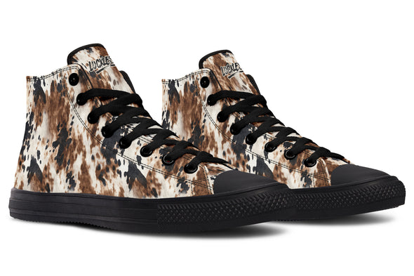 Bleach Cowhide High Tops