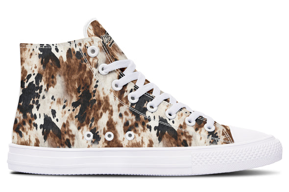 Bleach Cowhide High Tops