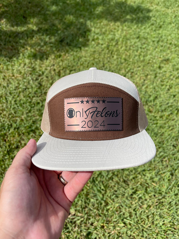 Only Felons Brushed Copper SnapBack Hat