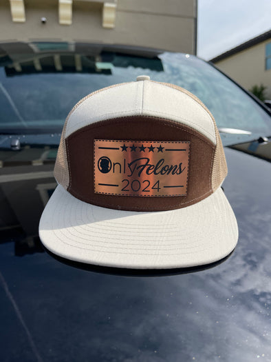 Only Felons Brushed Copper SnapBack Hat