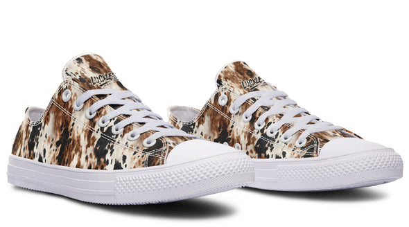 Bleach Cowhide Low Tops