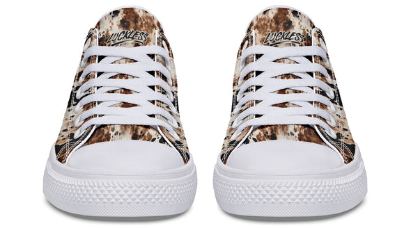 Bleach Cowhide Low Tops