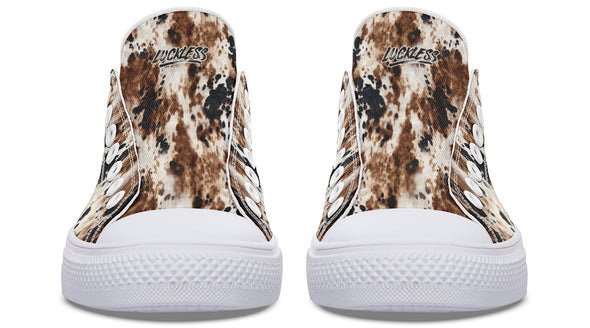 Bleach Cowhide Low Tops