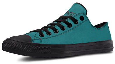 Sunflower And Skulls Teal Low Tops