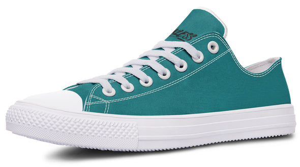 Sunflower And Skulls Teal Low Tops