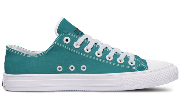 Sunflower And Skulls Teal Low Tops