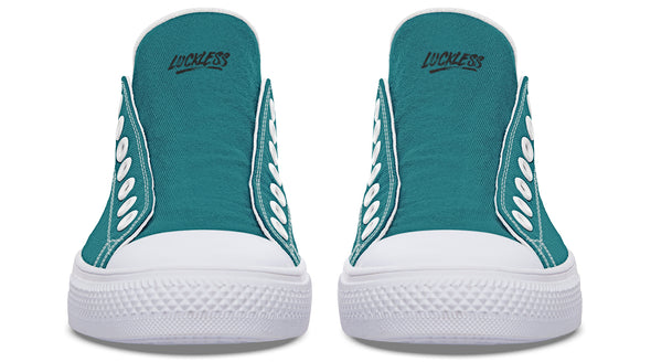 Sunflower And Skulls Teal Low Tops