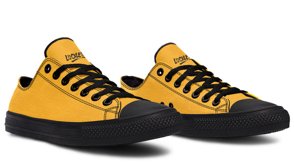 Sunflower And Skulls Yellow Low Tops