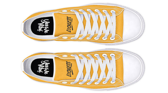 Sunflower And Skulls Yellow Low Tops