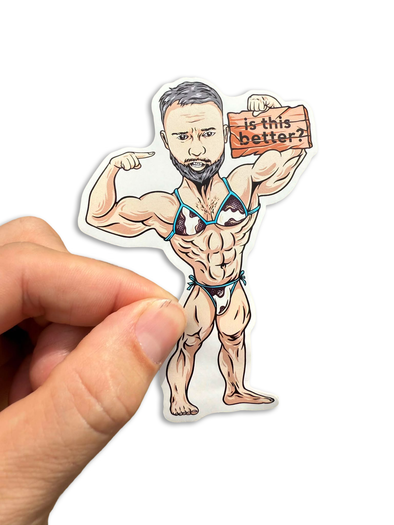 Bikini Matt Printed Sticker