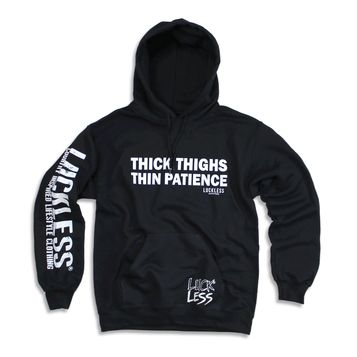 Thick Thighs Thin Patience Hoodie (Unisex) – Broken Society