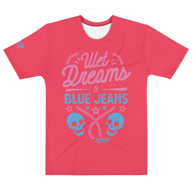 Wet Dreams & Blue Jeans | Unisex Premium Tee Radical Red