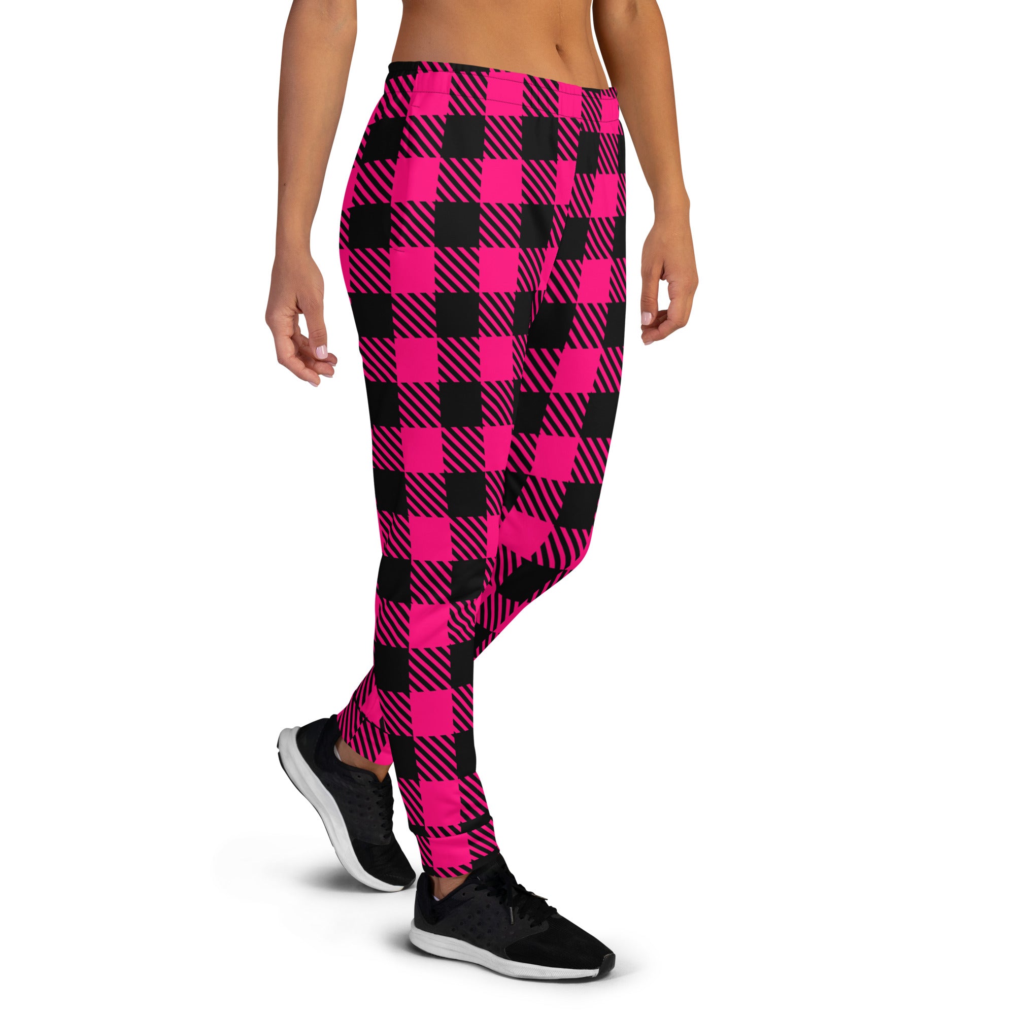 Tartan joggers womens hot sale