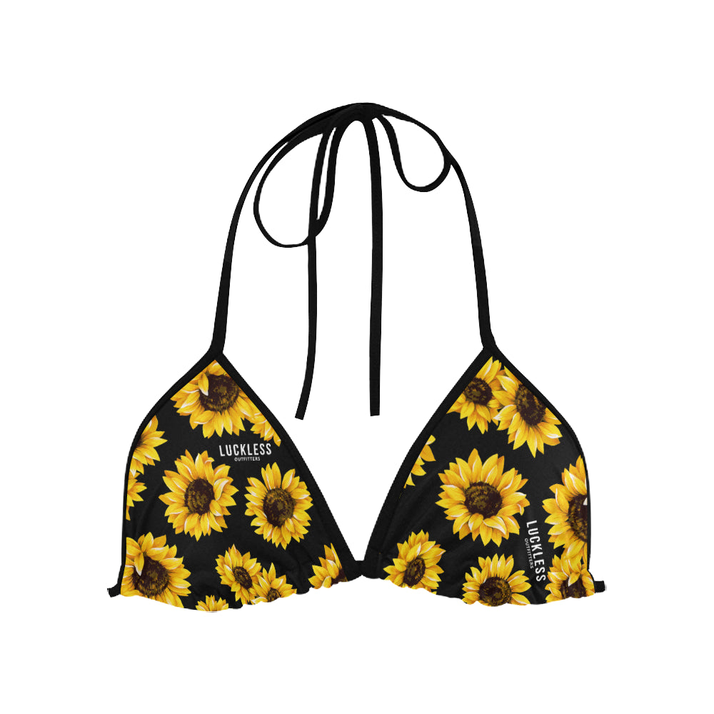 Black sales sunflower bikini