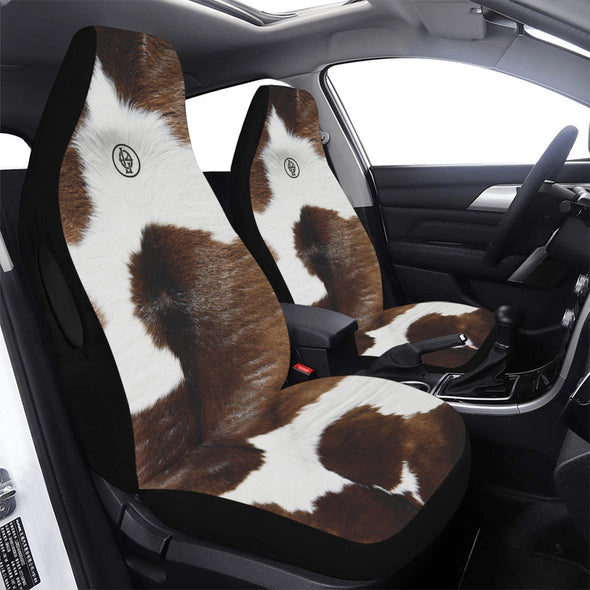 Cowhide Print Seat Covers (Set of 2)