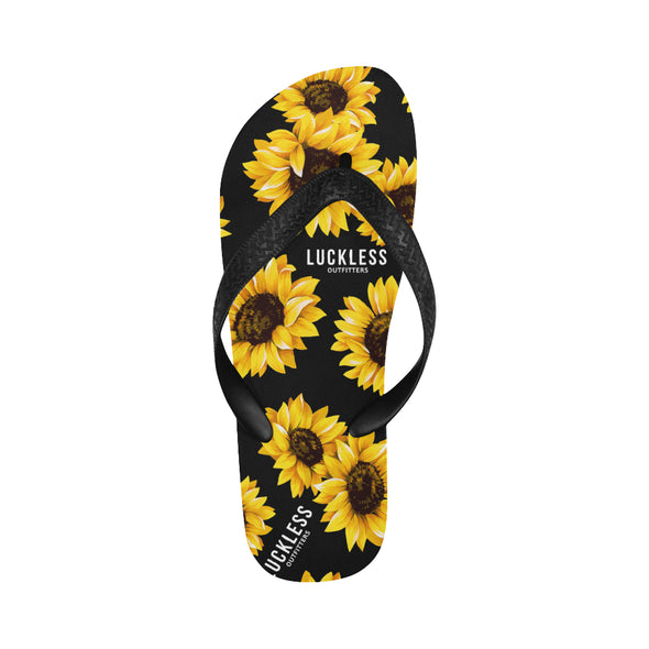 Sunflower Flip Flops - Luckless Outfitters