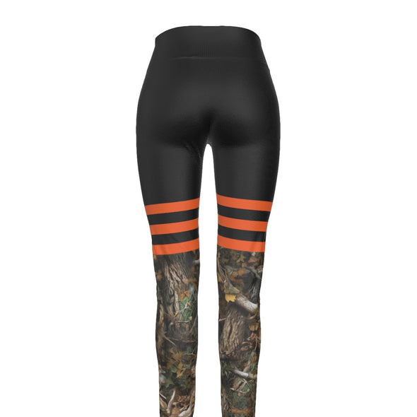 HD Camo Sporty High Waist Leggings | Orange