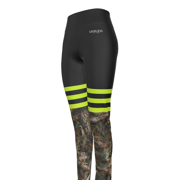 HD Camo Sporty High Waist Legging | Hi-Vis