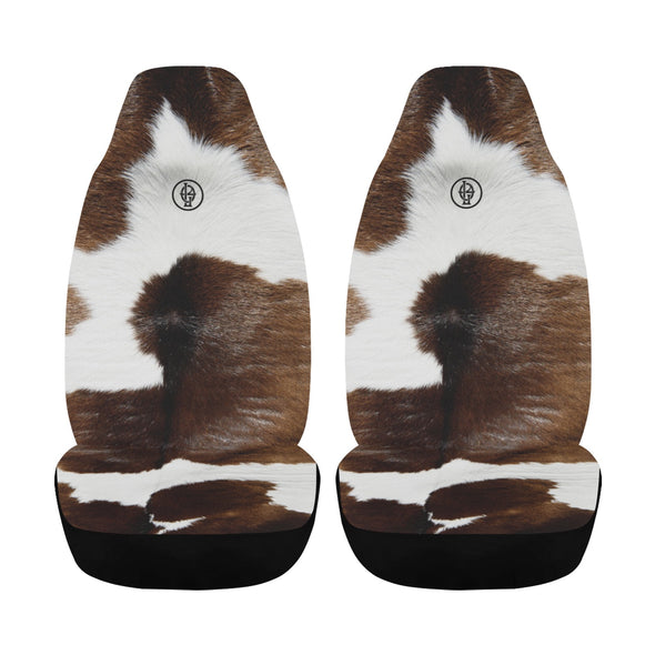 Cowhide Print Seat Covers (Set of 2)