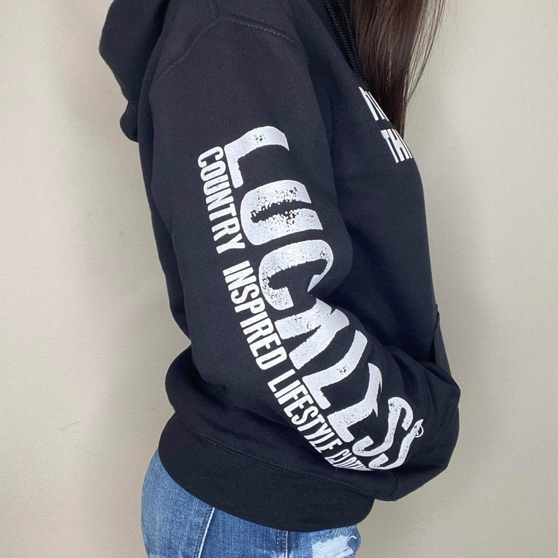 Thick Thighs Thin Patience Hoodie – Luckless Outfitters