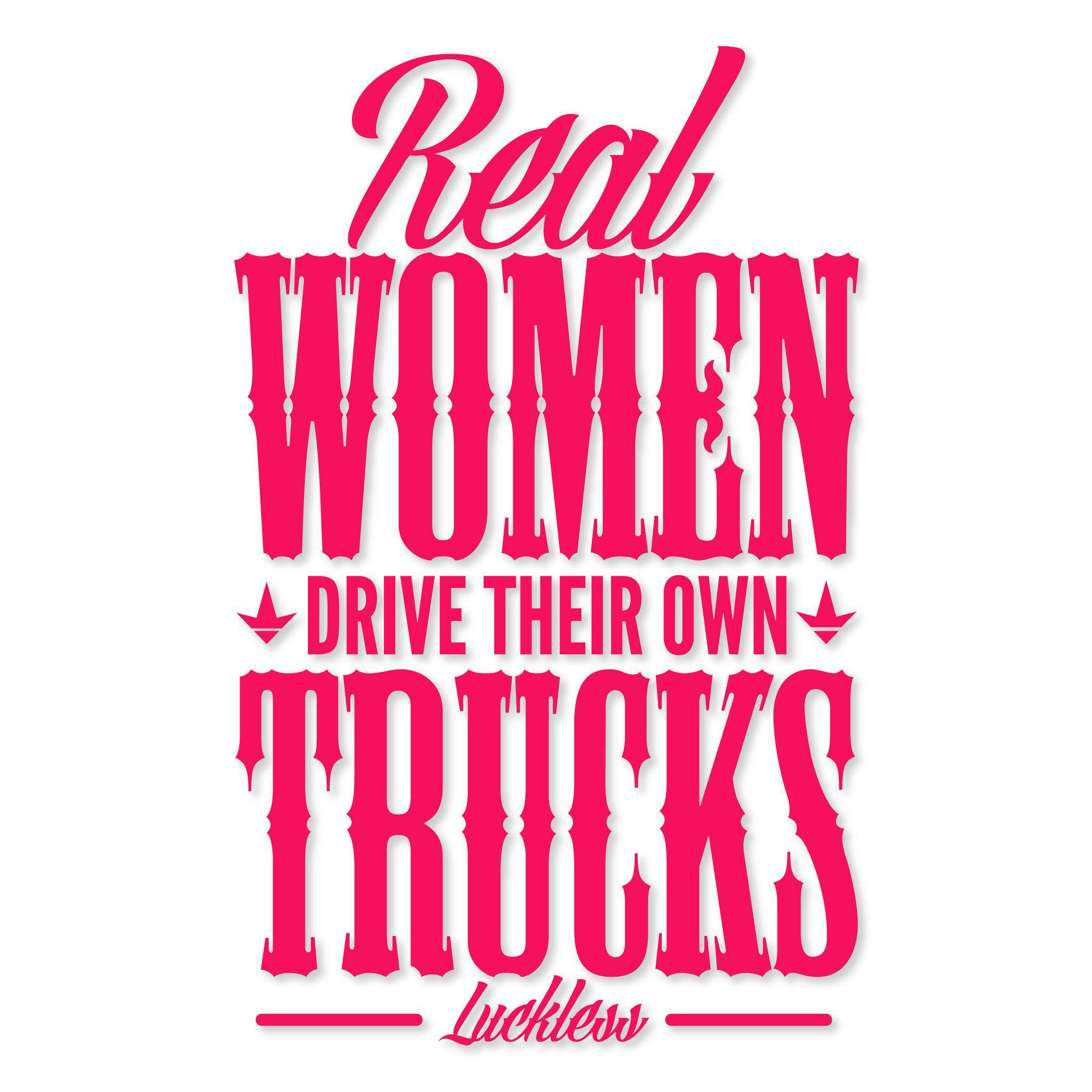 KA Real Women decal (Pink) – Luckless Outfitters